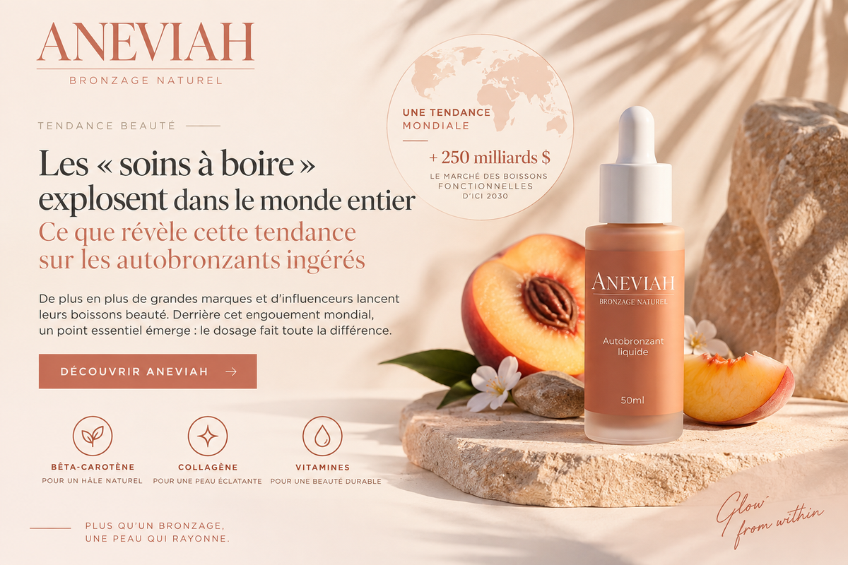 Les « soins à boire » explosent dans le monde entier : ce que révèle cette tendance sur les autobronzants ingérés